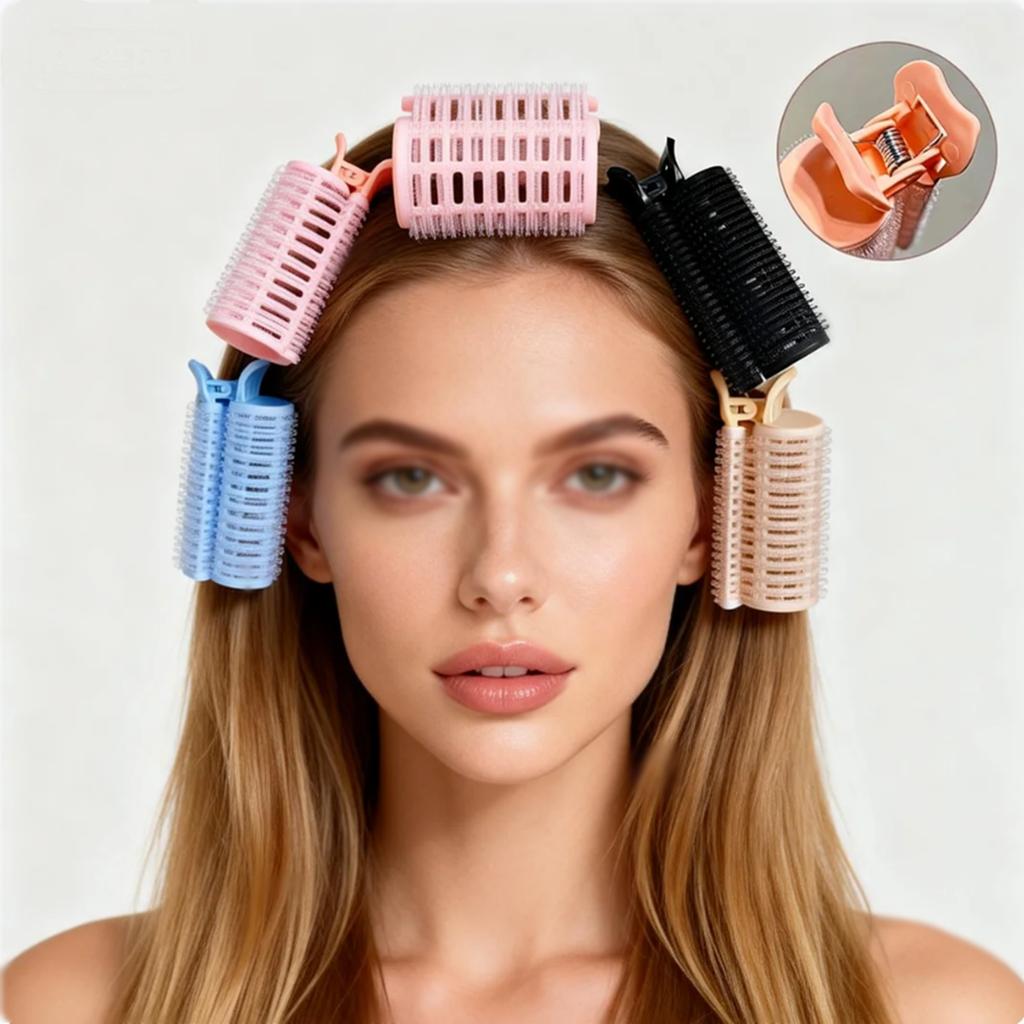 Bangs Curling Irons Lazy Hair Rollers Fluffy Styling Clips Fluffy Hairpin Curling Bangs Clips Traceless Hair Top Root Rollers