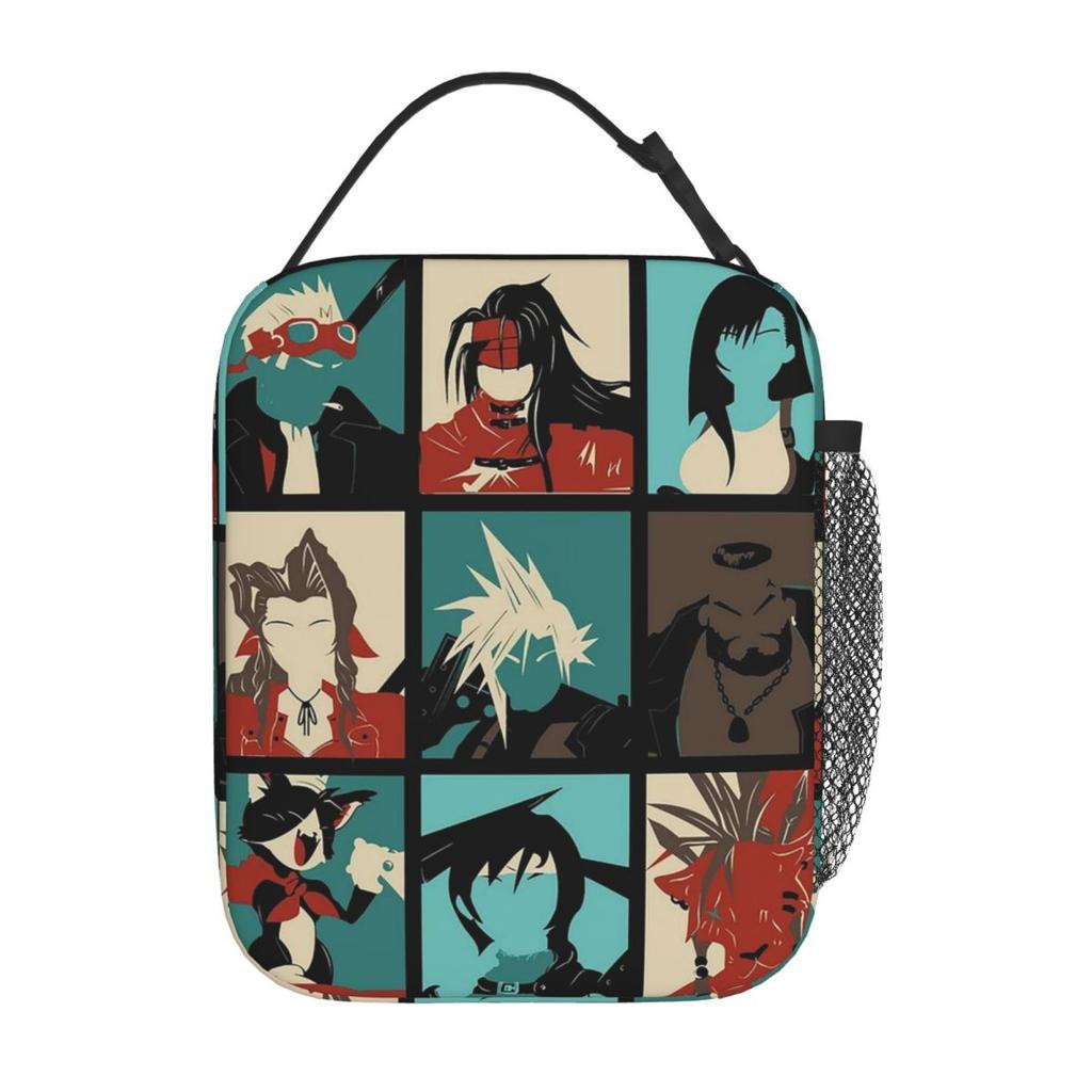 Fantasy Final Seven Insulated Lunch Bag for Women Office Cooler Thermal Food Box Tote Portable Lunch Boxes Container
