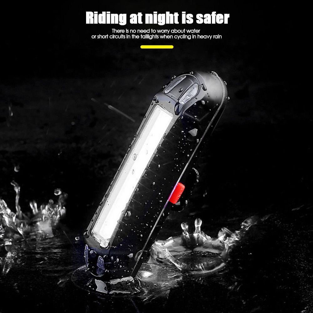 For Road Bike Bicycle Light Bike Tail Light LED Rear Lamp USB Rechargeable Lamp Ultra Bright Light