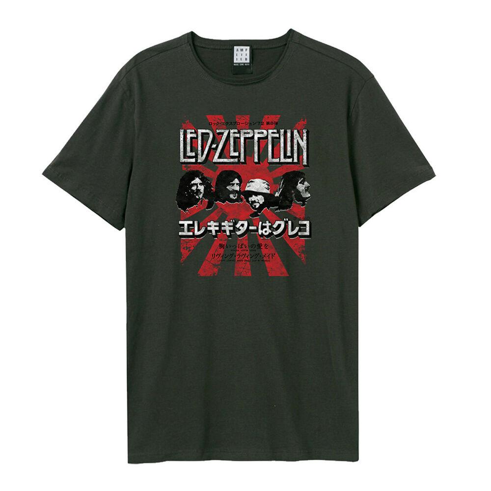 

Угольная футболка унисекс с усилением Led Zeppelin Burst