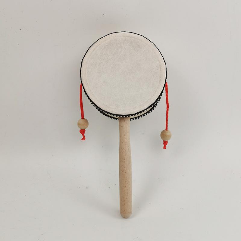 

Деревянный погремушечный барабан для младенцев и малышей - Ручной шейкер и учебное пособие Contact Customer Service