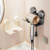 For Bathroom Hair Dryer Holder Wall Mount with Curling Iron Organizer Rack and Cord Hook for Organized Storage