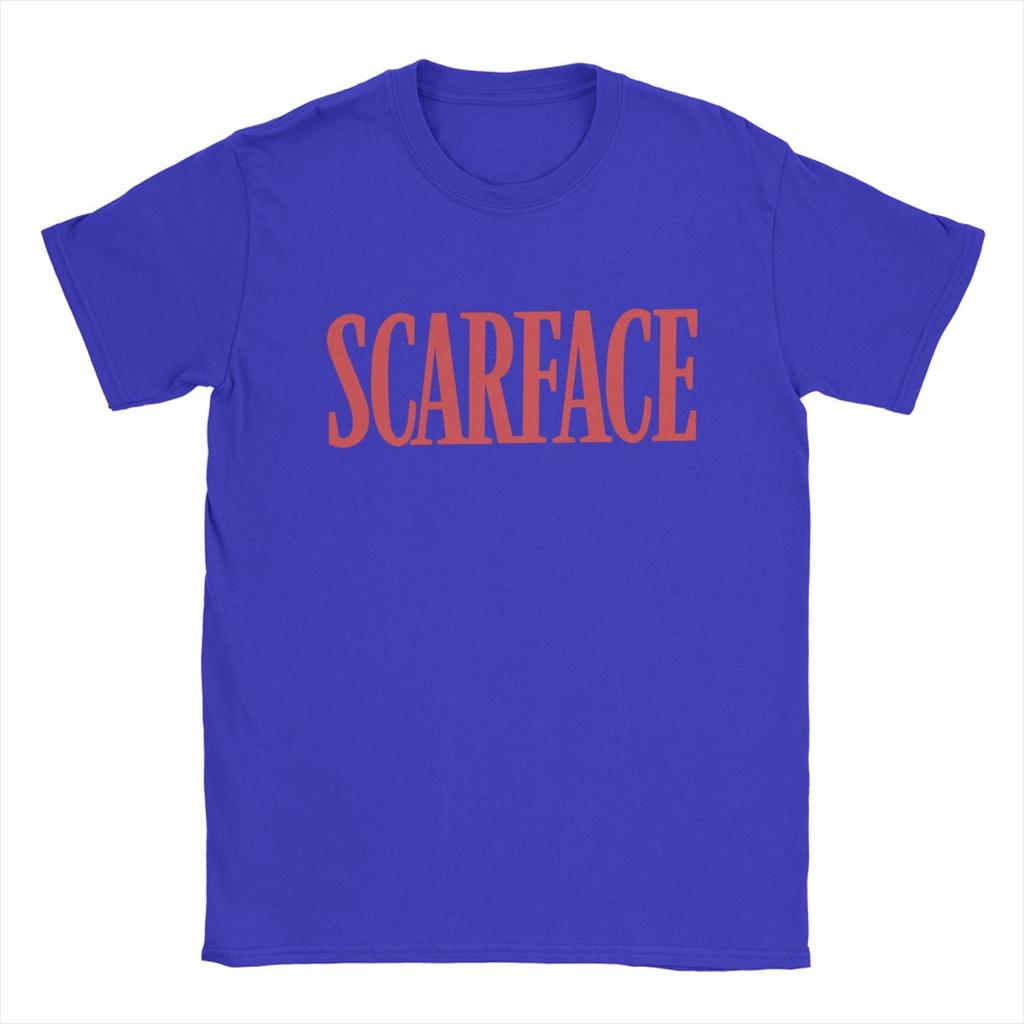 Herr Scarface Logotyp T-shirt 100% Bomull Kläder Vintage Kortärmad Rundhalsad T-shirt Nyinkommen T-shirts