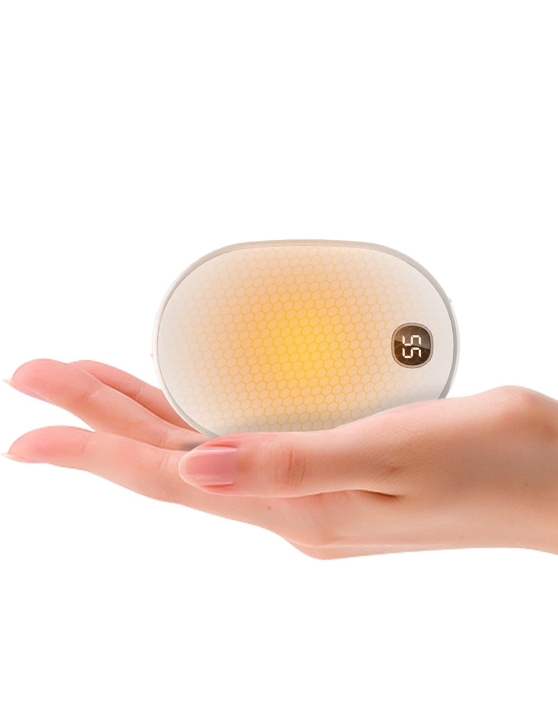 

Rechargeable hand cold weather electric temperature PSE perfect for commuting to work or cold weather protection warmer, 13000mAh, slim, compact, белый