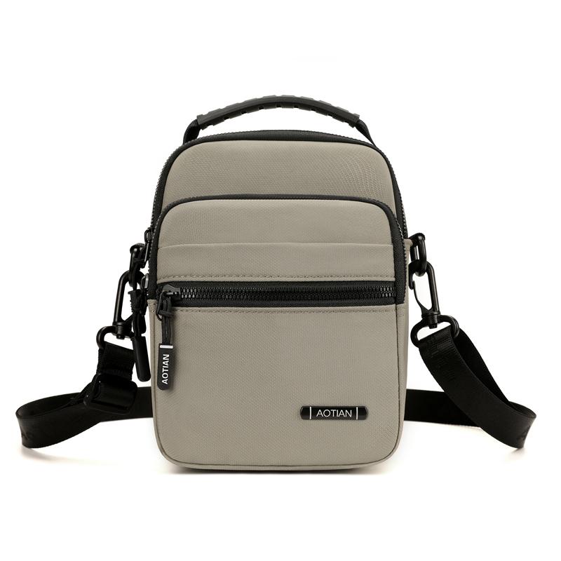 

Мужская сумка-оксфорд через плечо, сумка-кроссбоди, многослойная сумка, сумка для мобильного телефона Small легкие хаки