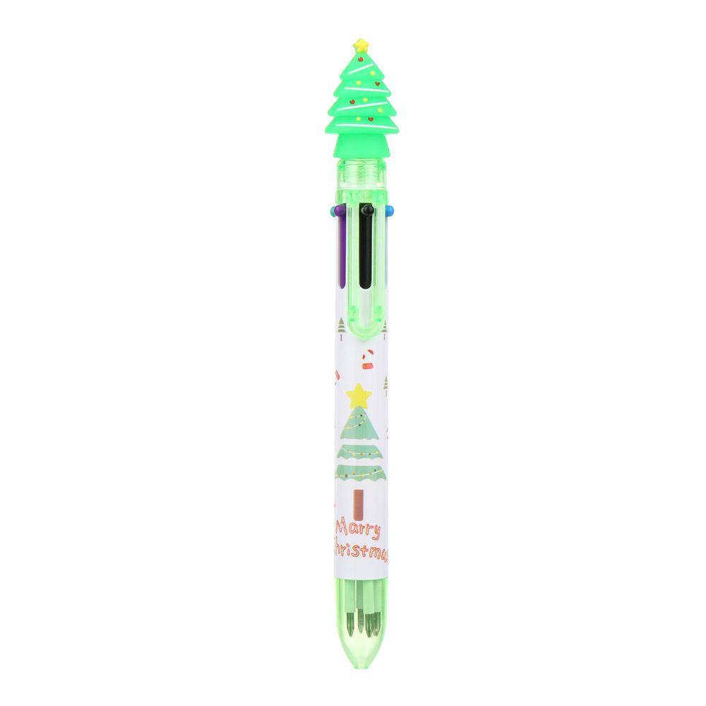 Boy Girls School Decor Santa Claus Pen Merry Christmas Cartoon Ball-point Pen Xmas Stationery