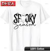 Spooky Season Ghost Retro Groovy Halloween TShirt Unique Graphic Shirts Punk Minimalist Vintage Tees Clothing Femme Anime Shirt