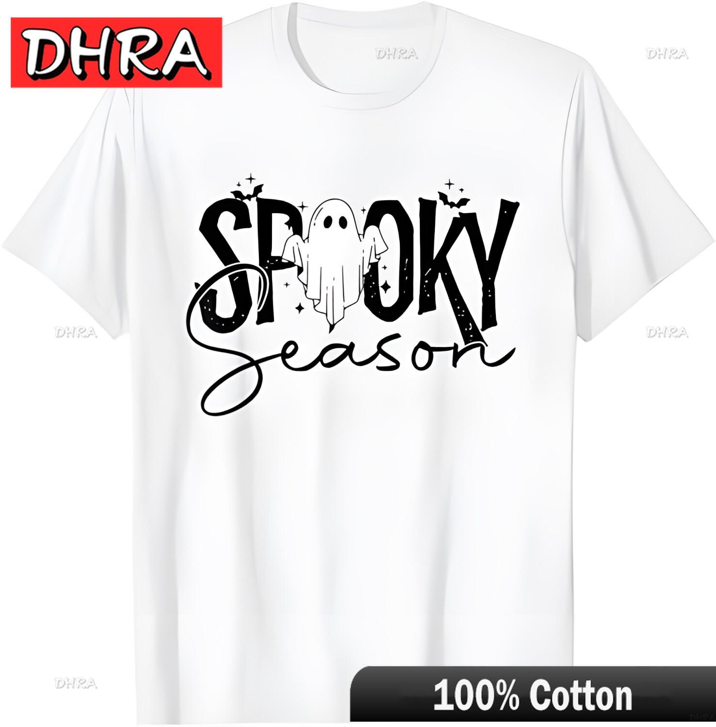Spooky Season Ghost Retro Groovy Halloween TShirt Unique Graphic Shirts Punk Minimalist Vintage Tees Clothing Femme Anime Shirt 4XL