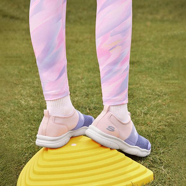 Skechers Kids Comfortable Versatile Casual Outdoor Non-Slip Shock Absorbing Low-Top Running Shoes Kids sneakers Pink Purple 302579L-PKLV