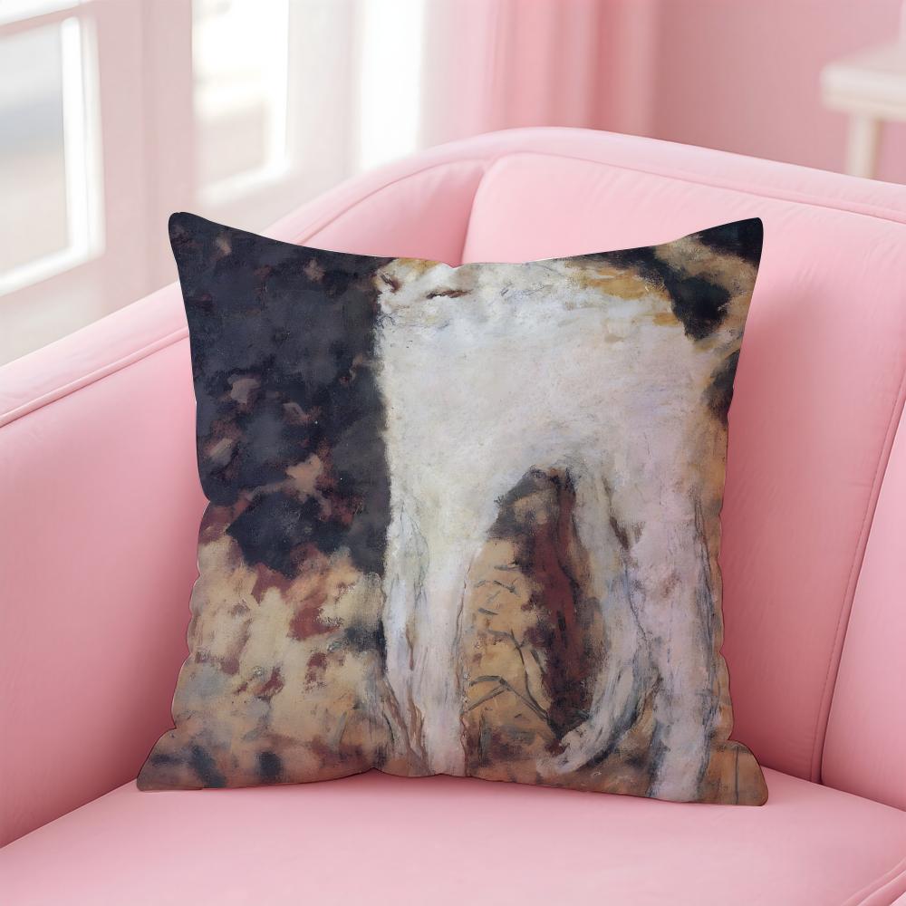 Art PPierre Bonnard Cushion Cover Pillow Case Soft Skin Friendly Fabric Comfort Concealed Zipper