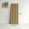 Lot of 12 Weather-Resistant Galvanized Steel Panels, Natural Wood, Panel Dimensions 129L x 45W cm
