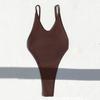 Women Sexy Monokini V-Neck Sleeveless Swimsuit Backless Design Figure-Enhancing Fit One-piece Bikini