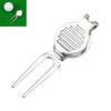 Aluminum Golf Greens Fork Divot Repair Tool Dual Prong Design for Golf Turf Maintenance Portable Golf Accessories