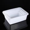 Hong Qisheng White Rectangular Thickened Plastic Storage Containers (10-Pack)