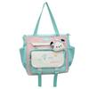 Tutorial Bag, Hand Bag, Shoulder Art Bag, Crossbody Large-capacity Schoolbag, Color-blocking Cartoon Learning Bag