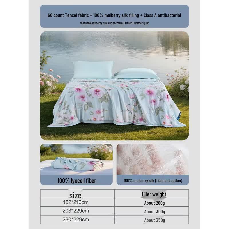 FUANNA Class A Tencel Machine Washable Silk Quilt