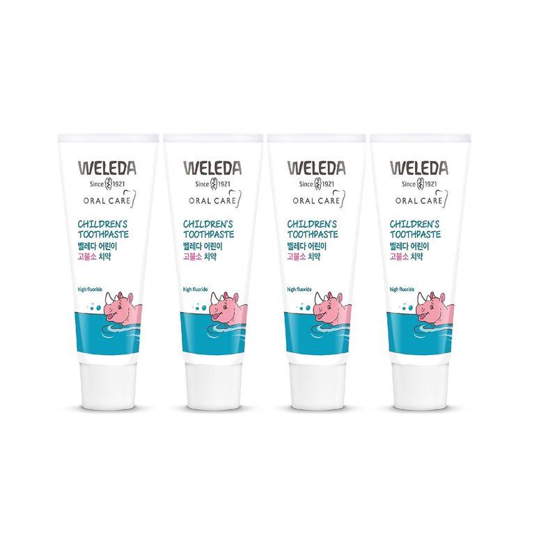 

Weleda Children s High Fluoride Toothpaste 60g x 4