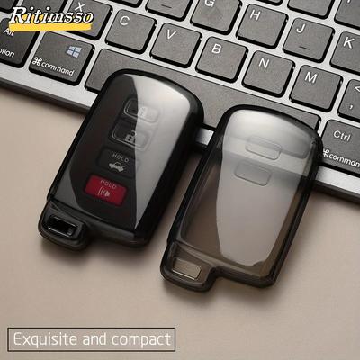 Neue TPU Auto Fernbedienung Schlüsselhülle Abdeckung Schale für Toyota Corolla Camry RAV4 Highlander Auris CHR Avalon Land Cruiser Geschützte Fob Tasche