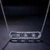 Fashion Design Seiko New Full Diamond Five Diamond Sliding Necklace Female Personality Light Luxury Clavicle Chain