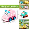 Cartoon Design Ambulance Airplane Train Taxi Model Children Toy For Toddler Play And Development