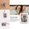 Adorable Hand Cranking Mini Music Box With Transparent Design For Christmas
