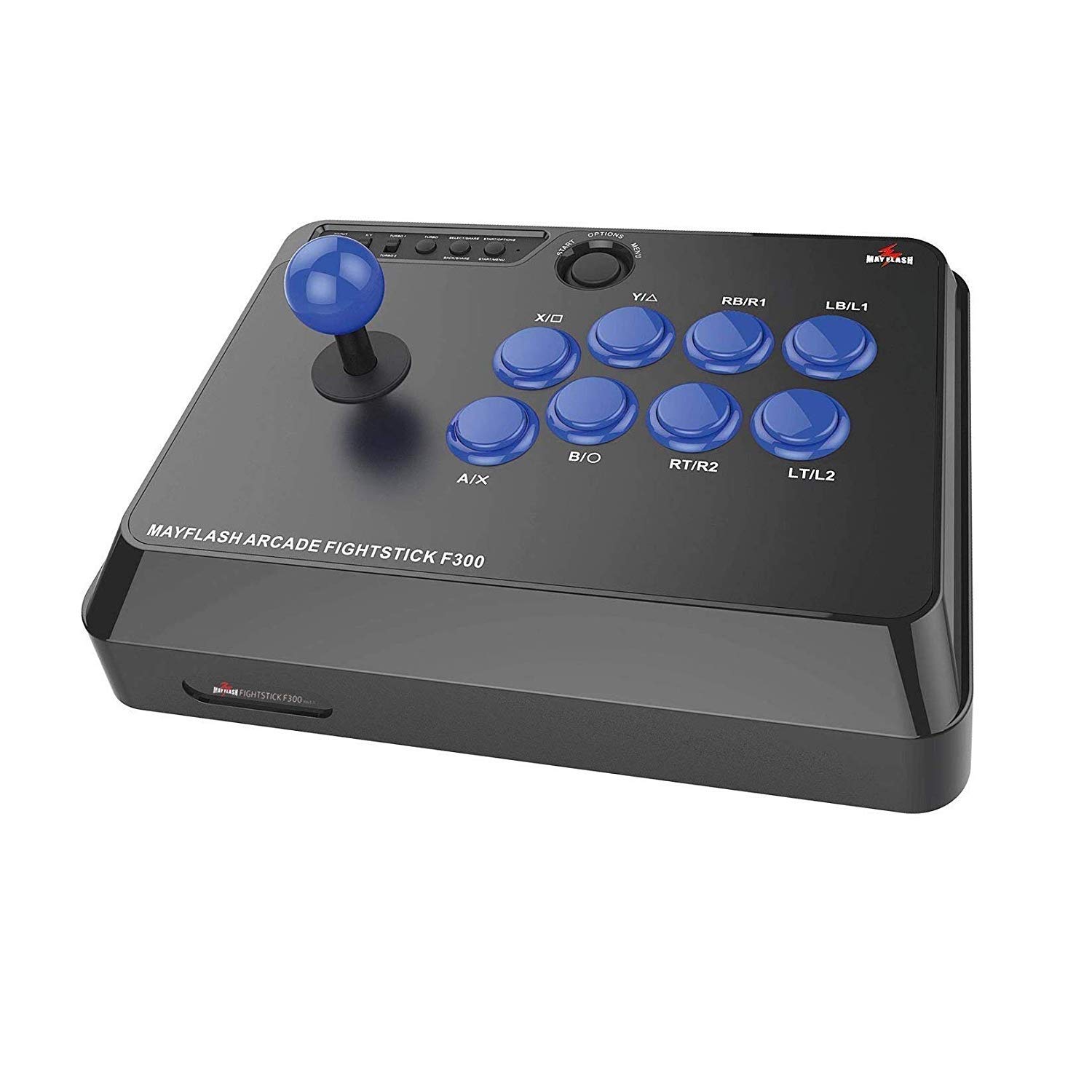 

Mayflash Joystick F300 Сумісний з міні-японськими PS4/PS3/XBOX ONE/XBOX 360/ПК/Android/Nintendo Switch/Neogeo [Оригінальний продукт]