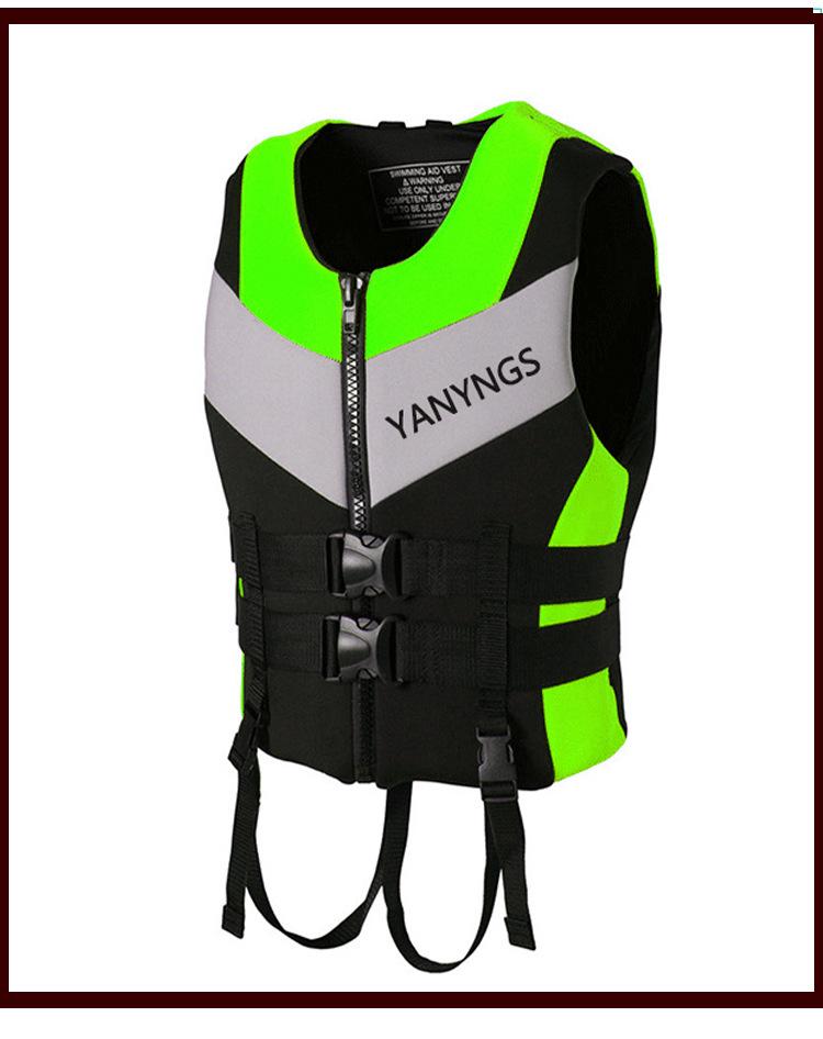 Adult Life Jacket with High Buoyancy and Thickened Fishing Vest for Swimming, Snorkeling, Boating, and Water Rescue