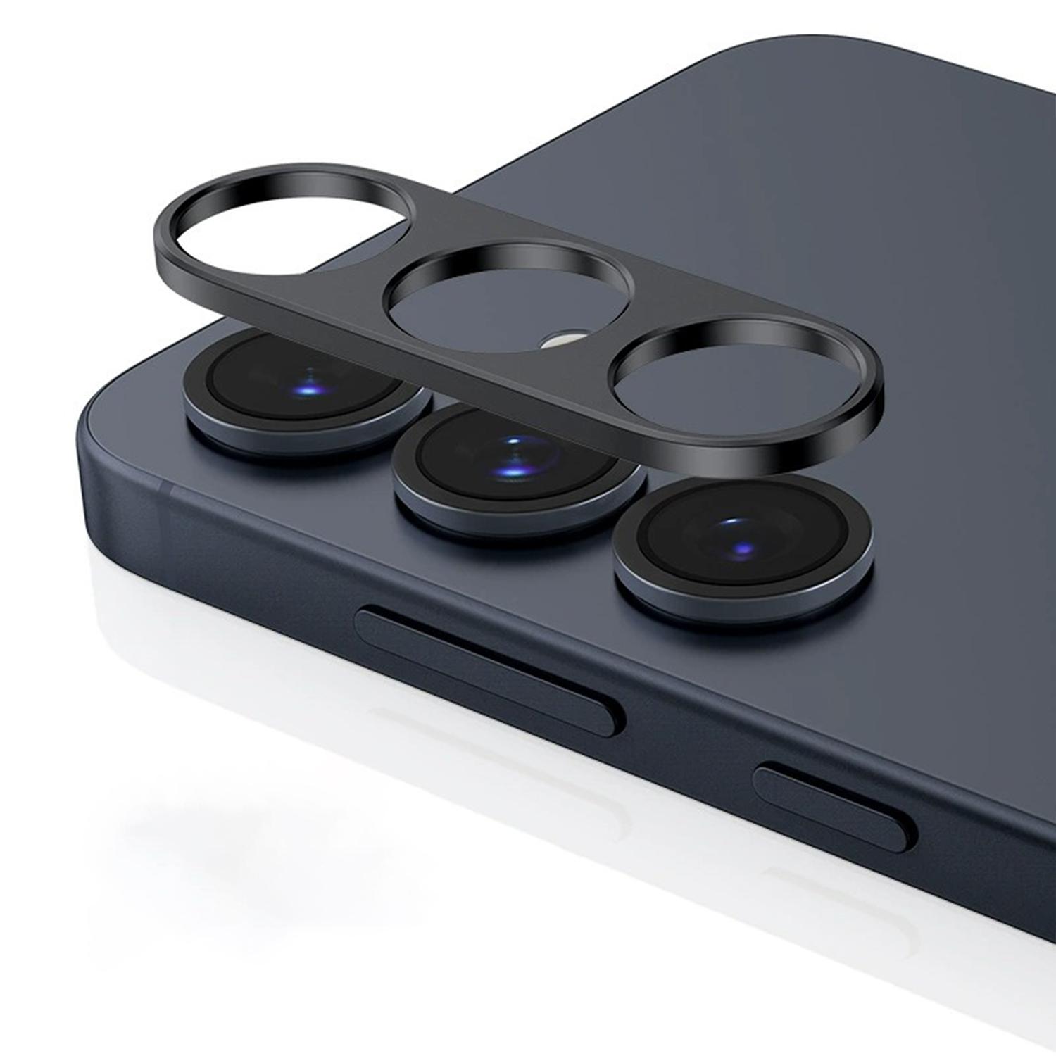 

For Samsung Galaxy S25+ Hollow Lens Protector Aluminum Alloy Phone Camera Bezel Cover A