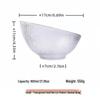 High-Value Gold Rim Glass Salad Bowl - Light Luxury Large Fruit Plate with Elevated Slanted Mouth Design.