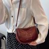 2025 New Simple Solid Color Messenger Bag Fashion Niche Lightweight Mini Shoulder Bag Niche Texture Casual Bag