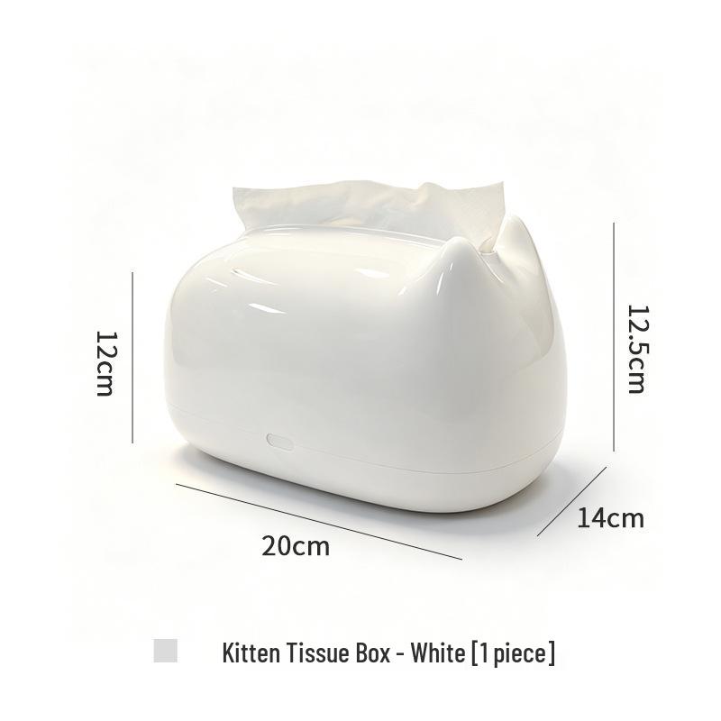High-End Creative Kitten Tissue Box: Luxury Cute Decor for Living Room & Coffee Table