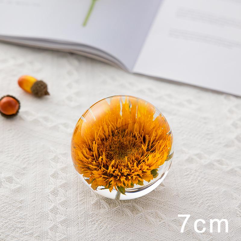 Dandelion & Sunflower Crystal Ball Ornament - High-End Gift for Christmas, Birthday, or Valentine's Day (M2)