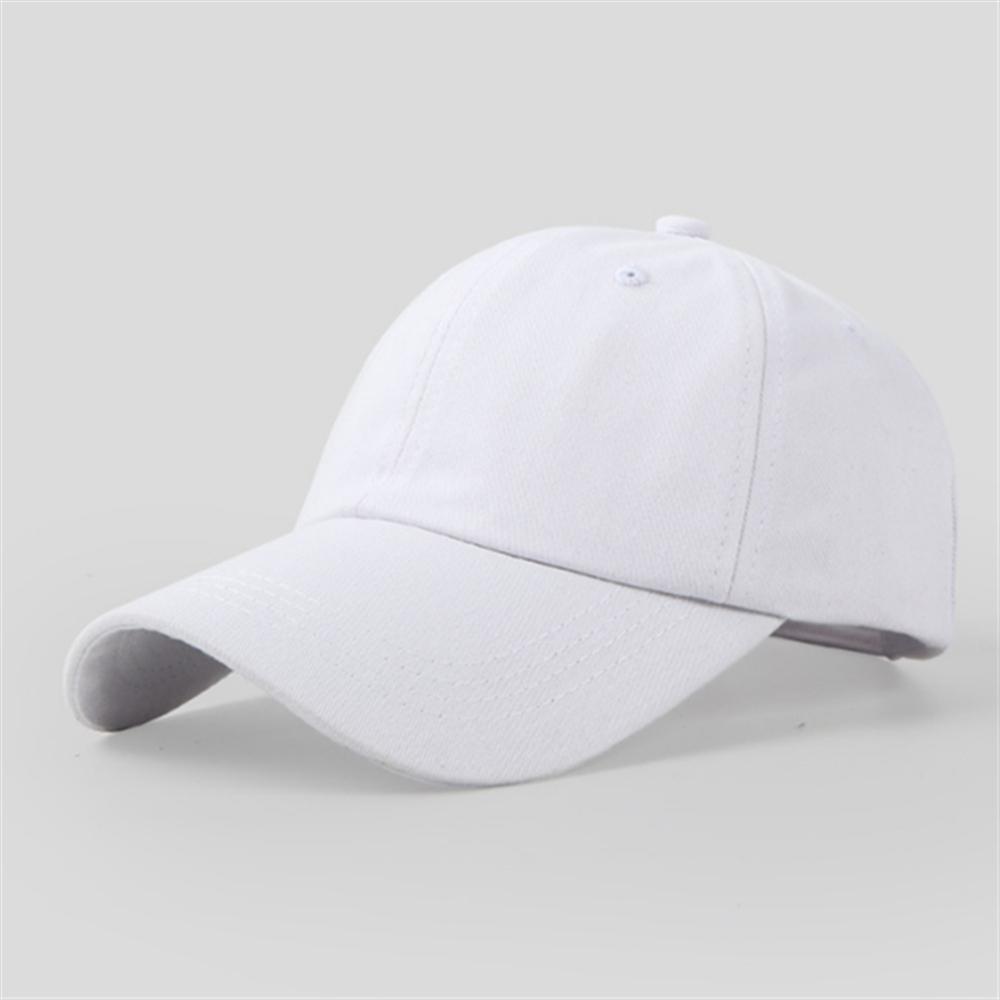 Men Women Fashion Casual Simple Baseball Cap Solid Color Cotton Hat Black Pink White Wine Red Navy Blue