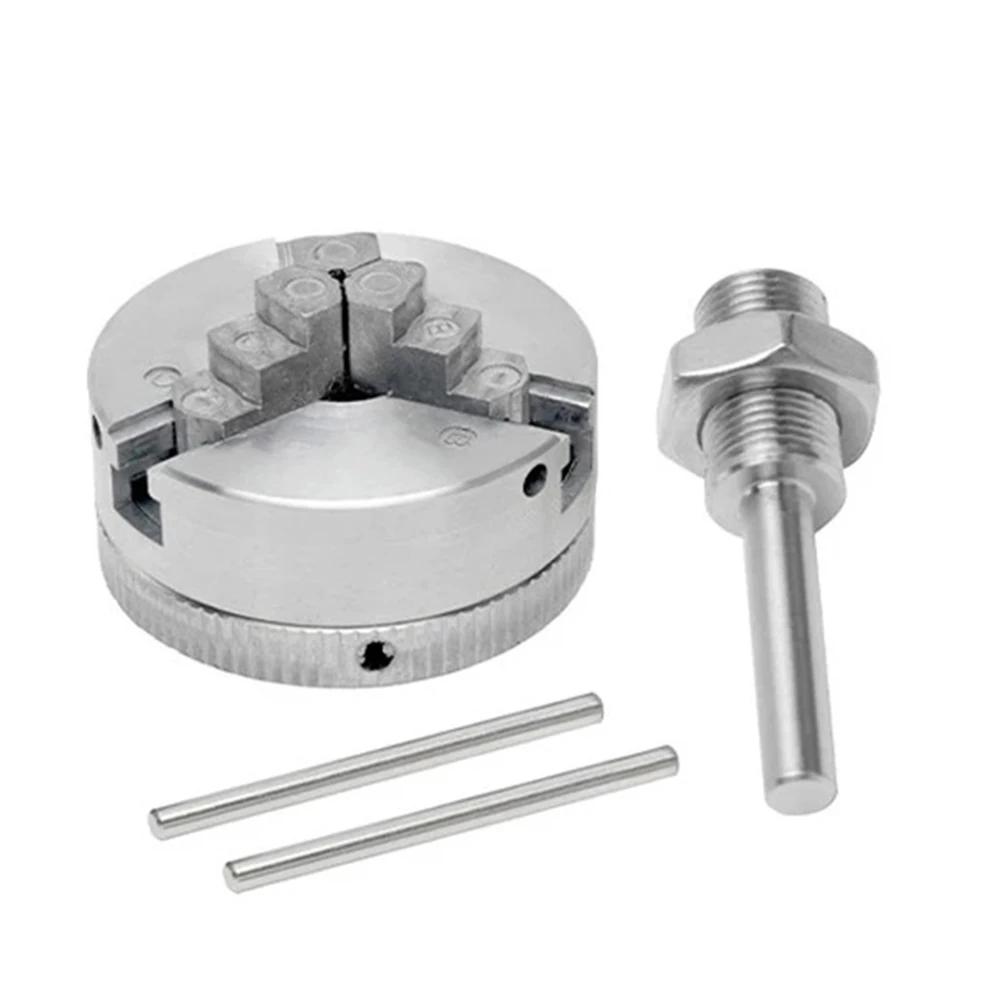 2025 New Jaws Self-Centering Cast Iron High Carbon Steel Mini Drill Chuck Metal 3 Jaws Manual Lathe Chuck Clamp