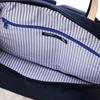 Mozu Backpack, A4 Size, Lightweight, Water-Repellent, Back Zipper, with Handle, 2-Way, Navy x Off-White