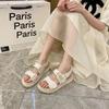 Trendy Brand Platform Sandals Women's 2025 Summer New Platform Velcro Sandals Summer Casual Versatile Slippers
