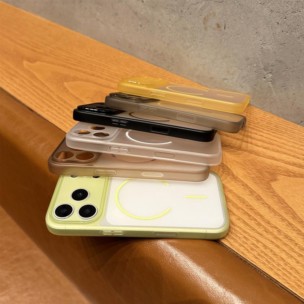 Luxury Matte Clear For Magsafe Wireless Charge Case For iPhone 17 Air 16 15 14 Plus 13 12 Pro Max Hard Ultra Thin Magnetic Cover
