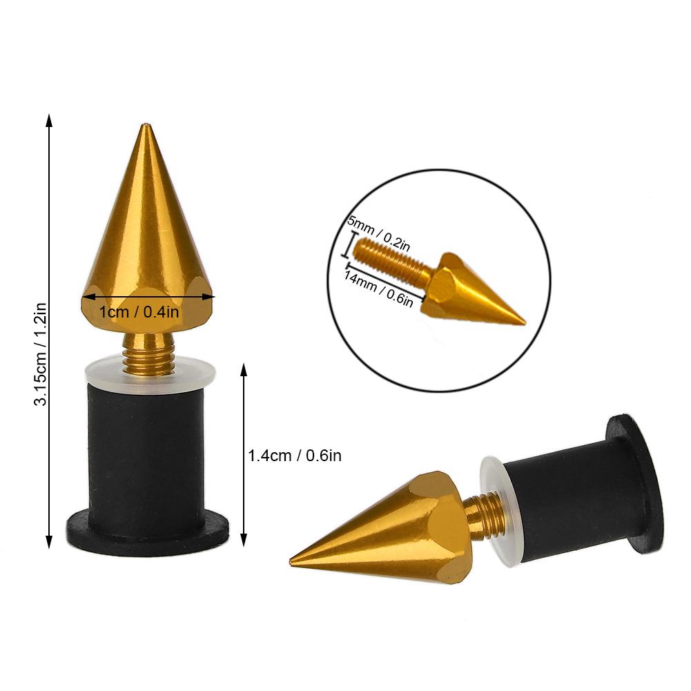 Windshield Wind Screen Spike Bolts M5 Screws Nuts Motorcycle Modification AccessoriesGold