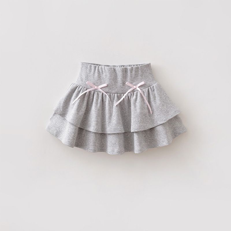 Mark Jenny Sweetheart Ballet Girls  Bow Cake Skirt Children s Short Skirt Spring New Style Skirt 560177 Flower Gray 130