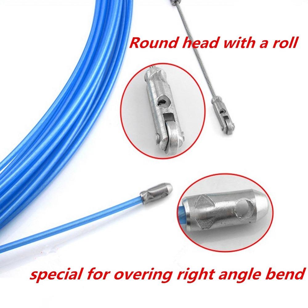 Puller Wheel Pushing Wire Threader Puller Conduit Ducting Cable Clips Electrician Tape Cable Puller