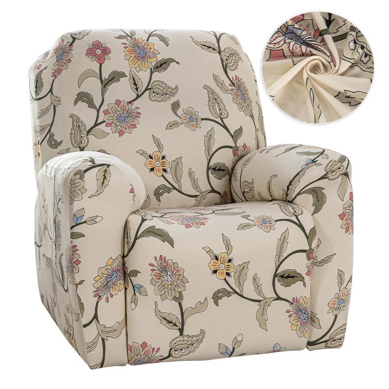 Printed Recliner Sofa Cover Stretch Reclining Seats Cover For Living Room Non -Slip Relax Lazy Boy Armchair Covers For Home Decor