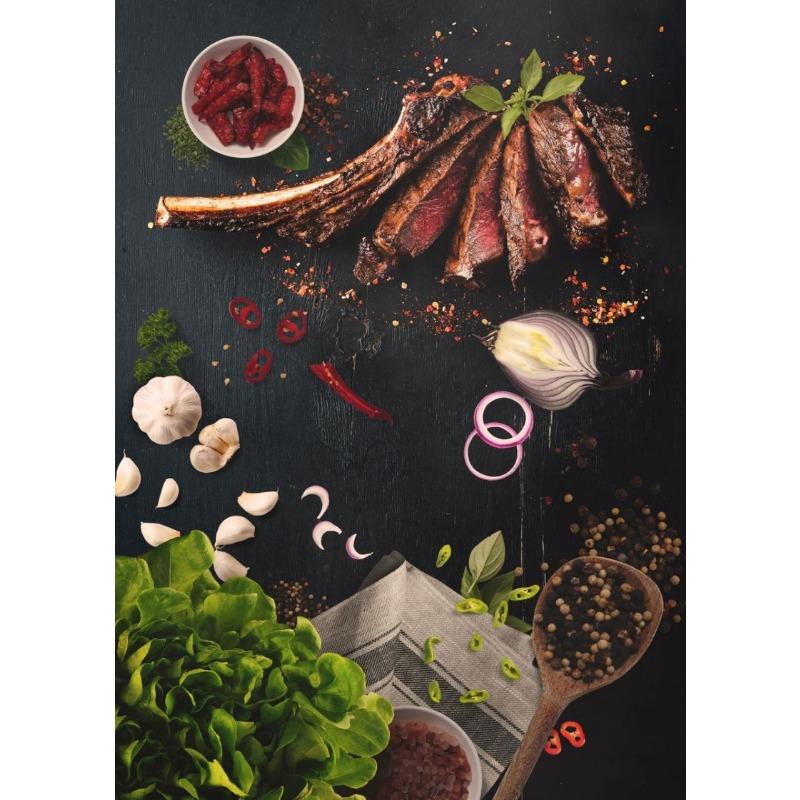 Food Western Cuisine Beef Steak Ingredient Seasoning Poster Print Wall Art Pictures Canvas Painting Living Room Home Decor Gift