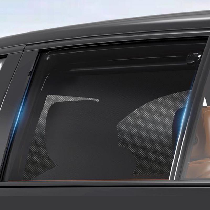 Car Privacy Drapery Car Side Window Shade Single-Touch Retractable UV Protection Automobile Interior Accessories For Hot Weather