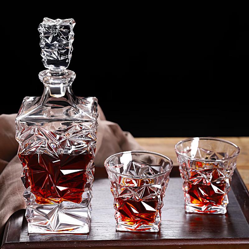 HX Glacier 7-Piece Whiskey Decanter & Glass Set