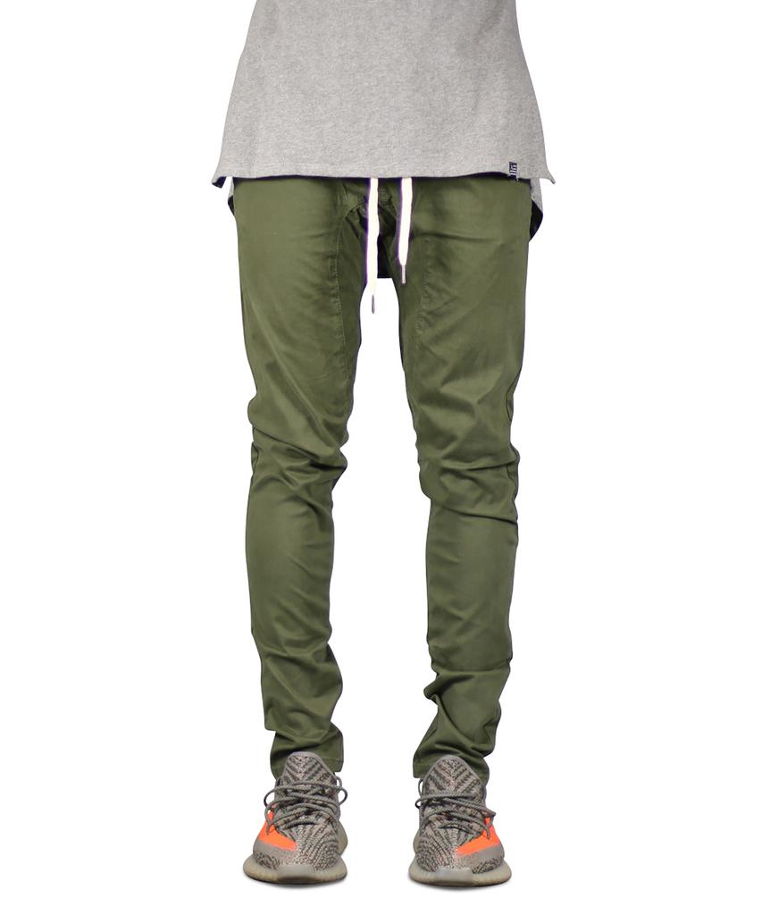 Haipeodenim Olive Drop Crotch Pants