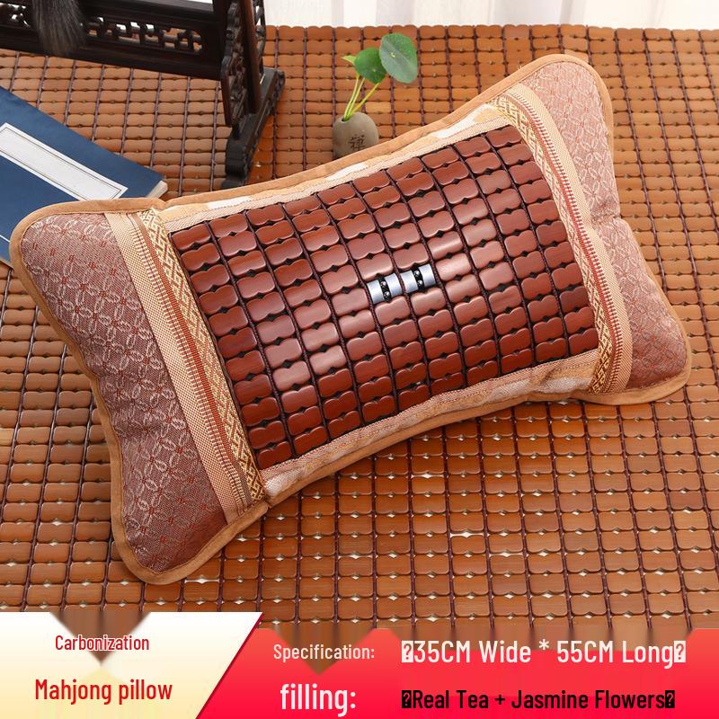 Bamboo Cooling Summer Pillow - Ice Silk Rattan for Dormitories