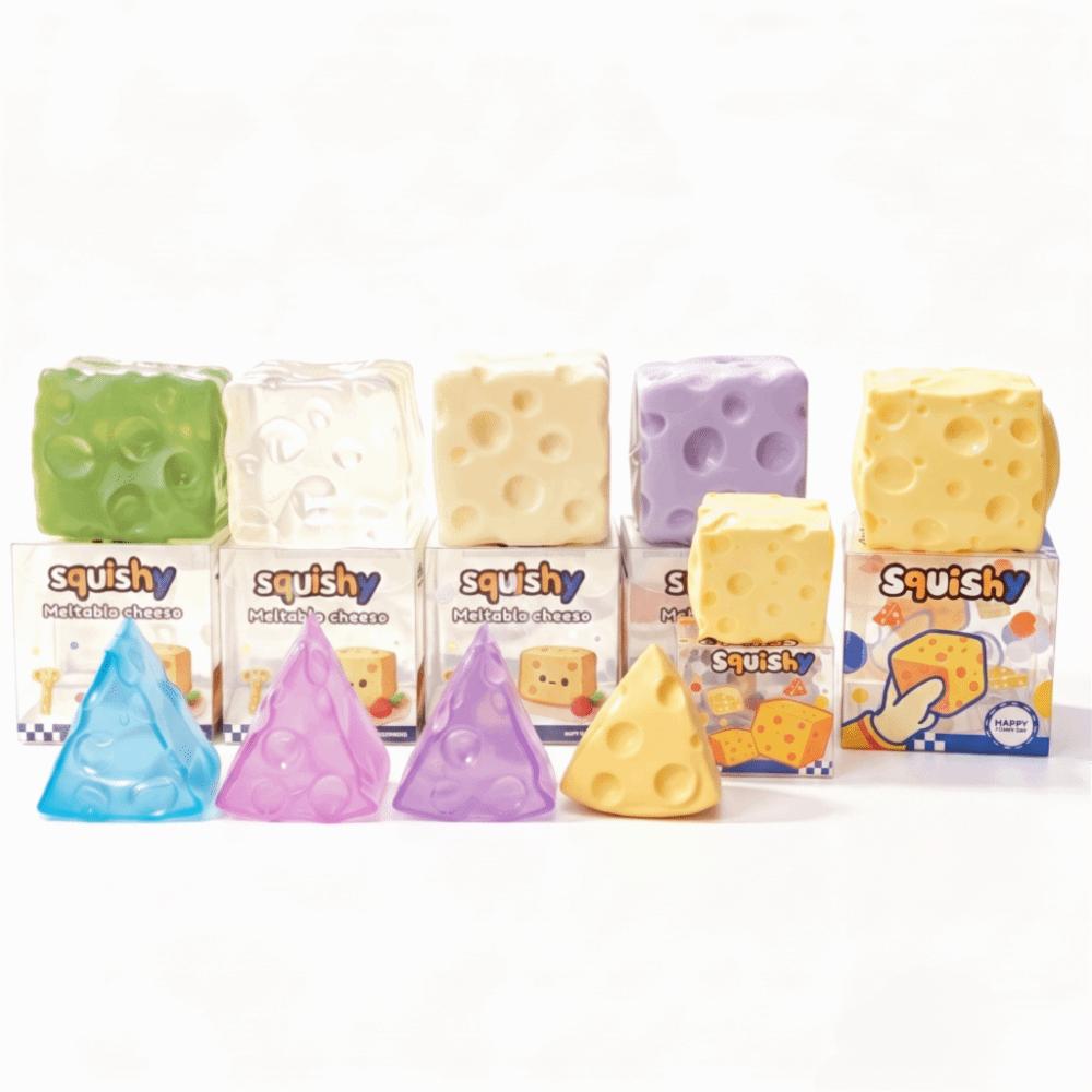 Slow Rebound Cheese Squishy Toy Slow Rising Cheese Fidget Toy Kids Gift