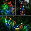 Solar LED String Light 50/100/200/300 LED Tube Rope String Lights With 8 Modes Outdoor Waterproof For Christmas Home Garden Walkway Dceor