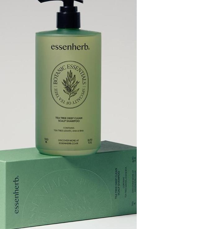 Essenherb Tea Tree Deep Clean Scalp Shampoo 500ml – Refreshing Hair & Scalp Care