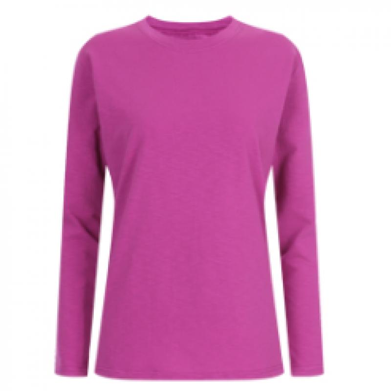 Shop   Women Basic Round Neck CoTTon STreTch Daily Long Sleeve T shirT Camel Dai